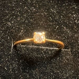 14K Diamond PROMISE Ring size 7, with natural diamond.